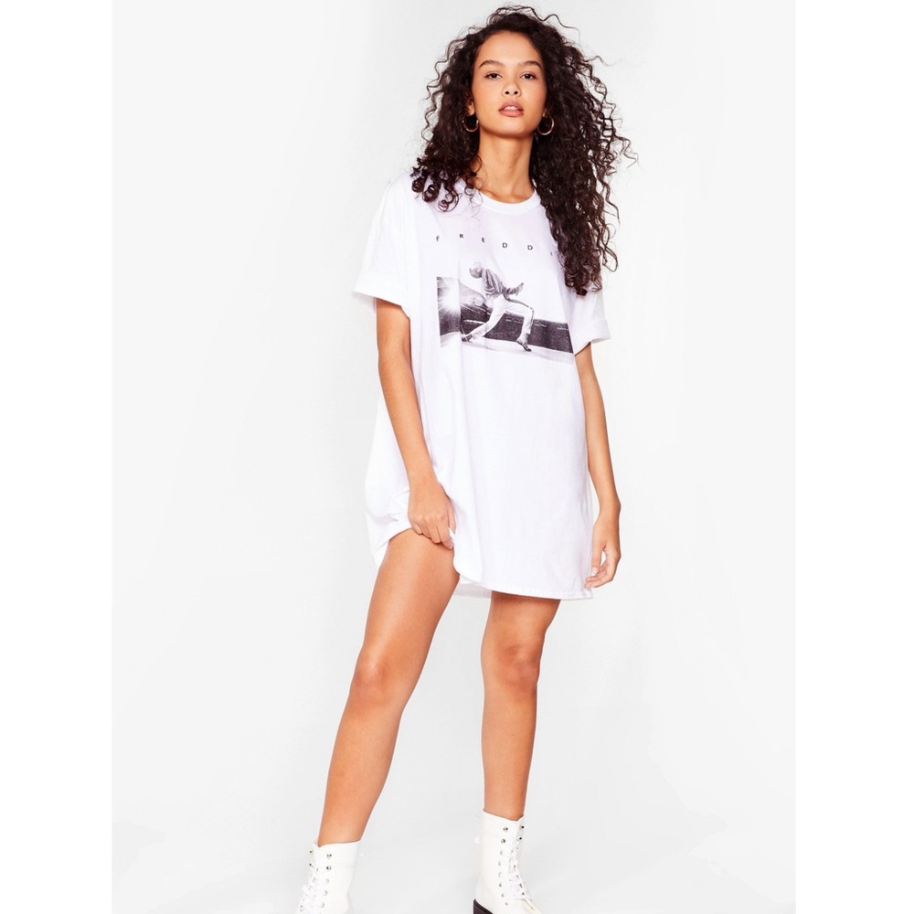 Freddie Mercury Graphic Band Tee Dress